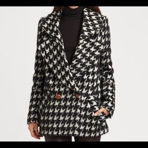 Smythe herringbone black and white jacket size 4